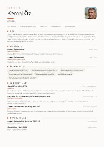 Arkeolog Cv Örnekleri cv indir